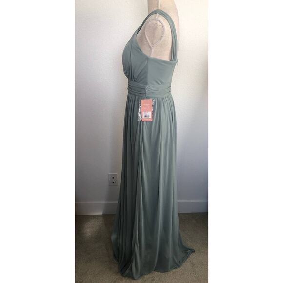 Birdy Grey Kiko Mesh Sage Green Gown - M - Picture 4 of 7